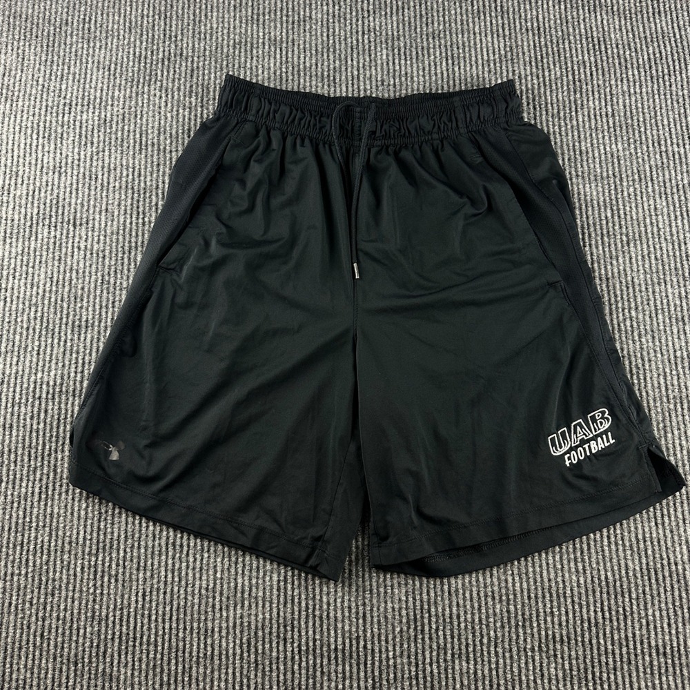Under Armour UAB Football Shorts Player Issued Men M Black Athletic Training Gym